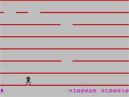 In game image of Jumping Jack on the Sinclair ZX Spectrum.
