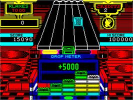 In game image of Klax on the Sinclair ZX Spectrum.