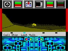 In game image of Koronis Rift on the Sinclair ZX Spectrum.
