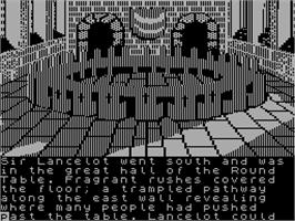 In game image of Lancelot on the Sinclair ZX Spectrum.