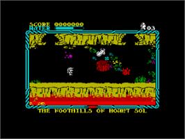 In game image of Land Of Mire Mare on the Sinclair ZX Spectrum.