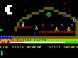 In game image of Manic Miner - The Hobbit - Easy on the Sinclair ZX Spectrum.