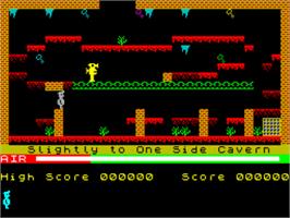In game image of Manic Miner 3 - Tales From A Parallel Universe - Turbo on the Sinclair ZX Spectrum.