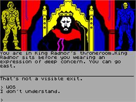 In game image of Masters of the Universe: Super Adventure on the Sinclair ZX Spectrum.