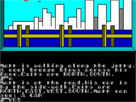 In game image of Matt Lucas - Florida Detective on the Sinclair ZX Spectrum.