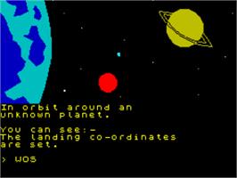 In game image of Message From Andromeda on the Sinclair ZX Spectrum.