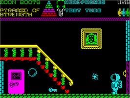 In game image of Metropolis (The Power House) on the Sinclair ZX Spectrum.