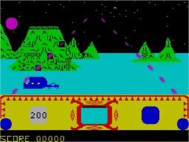 In game image of Moons Of Tantalus on the Sinclair ZX Spectrum.
