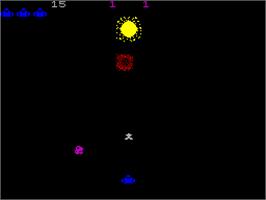 In game image of Moonsweeper on the Sinclair ZX Spectrum.