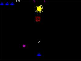 In game image of Moonsweeper on the Sinclair ZX Spectrum.