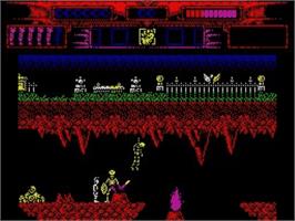 In game image of Myth - History In The Making on the Sinclair ZX Spectrum.