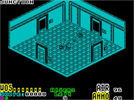 In game image of NEIL Android on the Sinclair ZX Spectrum.