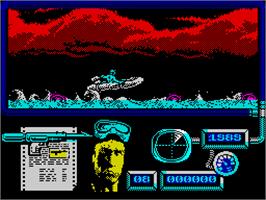 In game image of Navy Moves on the Sinclair ZX Spectrum.