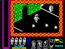 In game image of Nightshade on the Sinclair ZX Spectrum.