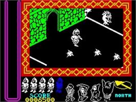 In game image of Nightshade on the Sinclair ZX Spectrum.