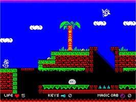 In game image of Niko And The Magic Orb on the Sinclair ZX Spectrum.