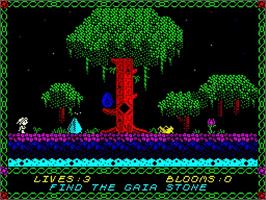 In game image of Nixy the Glade Sprite on the Sinclair ZX Spectrum.