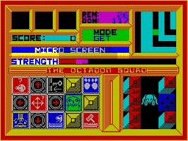 In game image of Octagon Squad on the Sinclair ZX Spectrum.