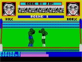 In game image of Out For The Count on the Sinclair ZX Spectrum.