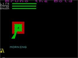 In game image of Out Of The Shadows on the Sinclair ZX Spectrum.