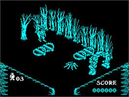In game image of Pentagram on the Sinclair ZX Spectrum.