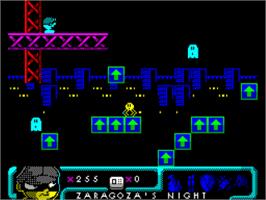In game image of Phantomas En El Museo on the Sinclair ZX Spectrum.