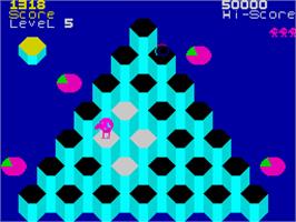 In game image of Pogo on the Sinclair ZX Spectrum.