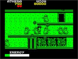 In game image of Psycho Soldier on the Sinclair ZX Spectrum.