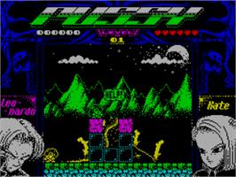 In game image of Pussy - Love Story From Titanic on the Sinclair ZX Spectrum.