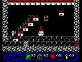 In game image of Rabbit In Nightmareland on the Sinclair ZX Spectrum.