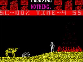 In game image of Race Against Time, The on the Sinclair ZX Spectrum.