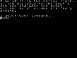 In game image of Randy Warner And The Aztec Idol on the Sinclair ZX Spectrum.