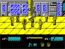 In game image of Renegade on the Sinclair ZX Spectrum.