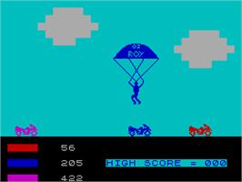 In game image of Rider on the Sinclair ZX Spectrum.