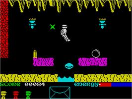 In game image of Robot Messiah on the Sinclair ZX Spectrum.