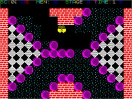 In game image of Rock 'n Roll on the Sinclair ZX Spectrum.