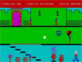 In game image of Rupert And The Toymaker's Party on the Sinclair ZX Spectrum.