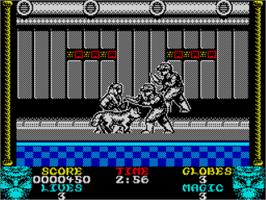 In game image of Shadow Dancer on the Sinclair ZX Spectrum.
