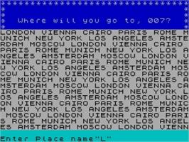 In game image of Shaken But Not Stirred on the Sinclair ZX Spectrum.