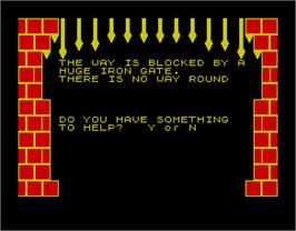 In game image of Silicon Dreams on the Sinclair ZX Spectrum.