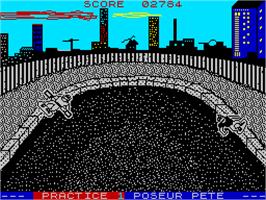 In game image of Skate or Die on the Sinclair ZX Spectrum.