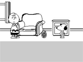 In game image of Snoopy - The Cool Computer Game on the Sinclair ZX Spectrum.