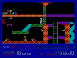 In game image of Son Of Blagger on the Sinclair ZX Spectrum.