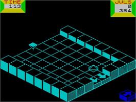 In game image of Spindizzy on the Sinclair ZX Spectrum.