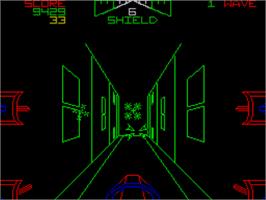 In game image of Star Wars on the Sinclair ZX Spectrum.