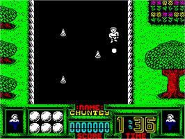 In game image of Supreme Challenge on the Sinclair ZX Spectrum.