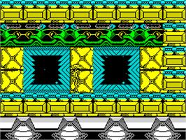 In game image of Survivor on the Sinclair ZX Spectrum.