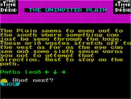 In game image of T'was A Time Of Dread on the Sinclair ZX Spectrum.