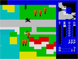 In game image of TLL: Tornado Low Level on the Sinclair ZX Spectrum.