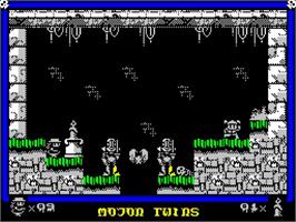 In game image of Tenebra Macabre on the Sinclair ZX Spectrum.